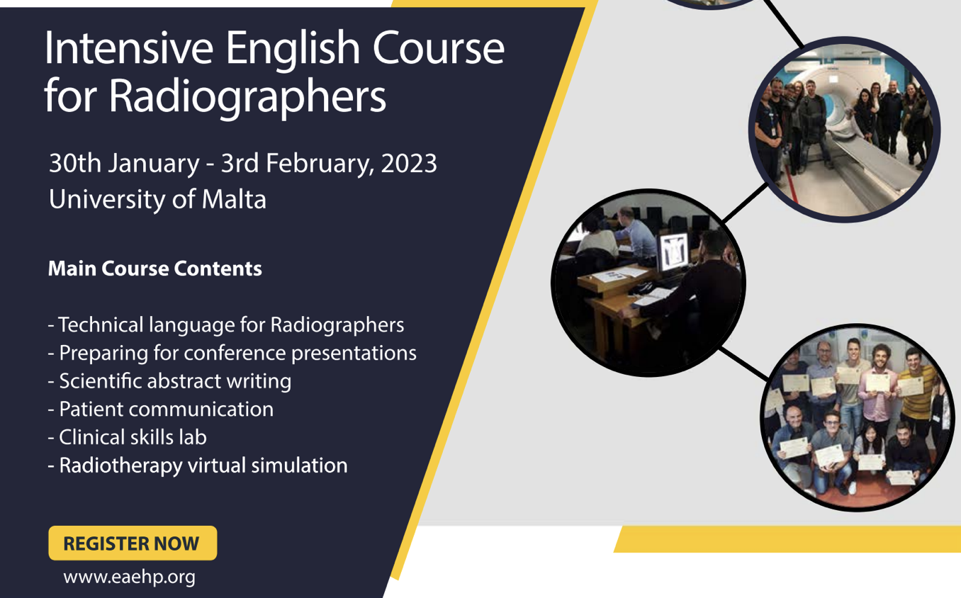 Corso di Inglese Tecnico/Scientifico per Tecnici di Radiologia all’University of Malta