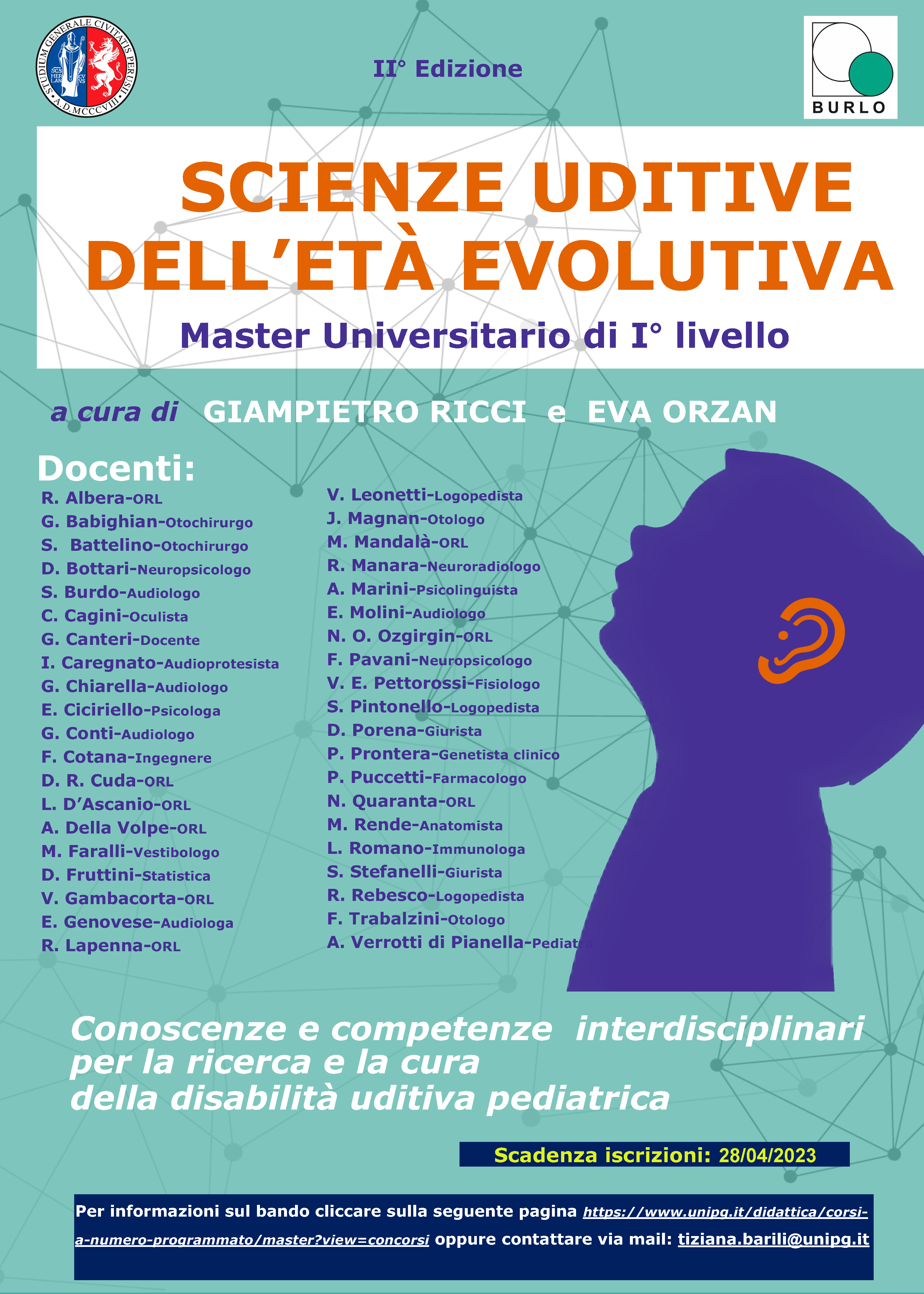 Master Universitario di 1° Livello SCIENZE UDITIVE DELL’ETA’ EVOLUTIVA - Università degli studi di Perugia