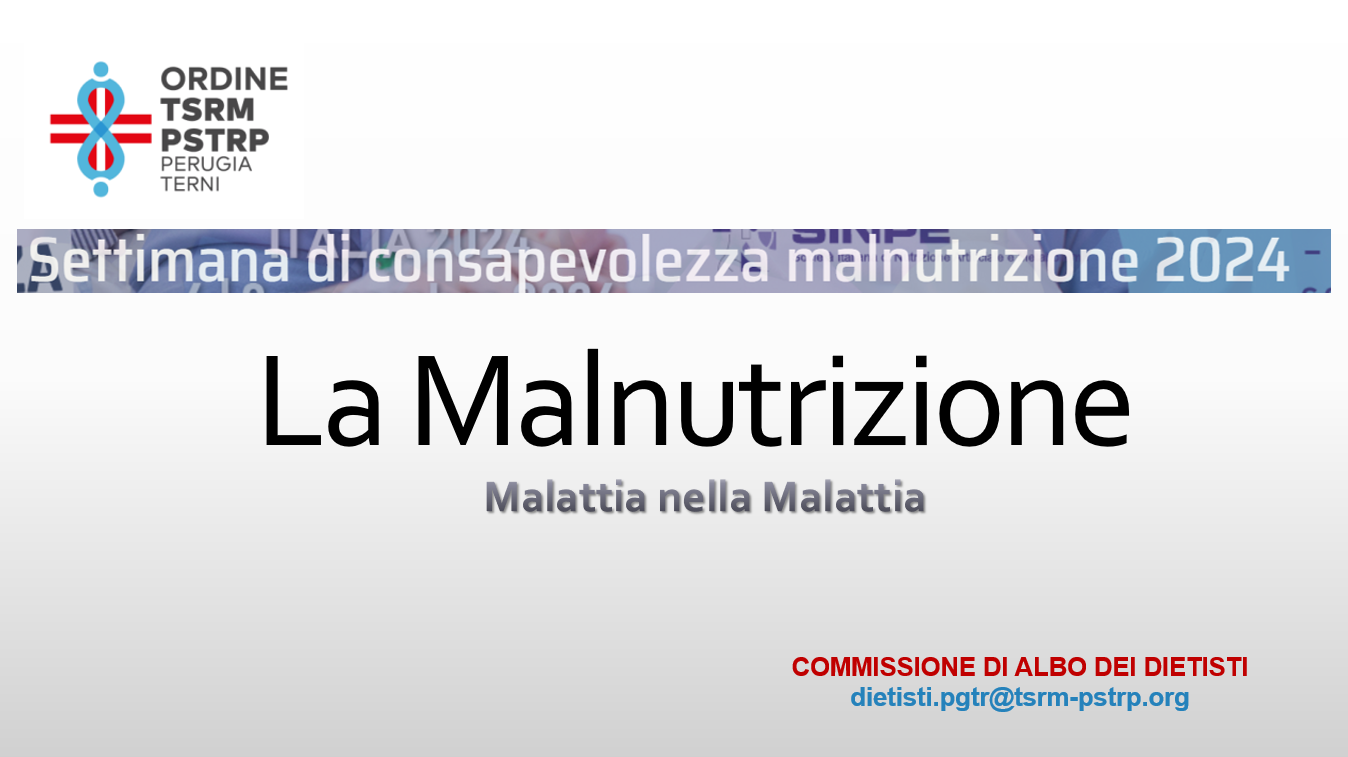 Settimana di consapevolezza della Malnutrizione