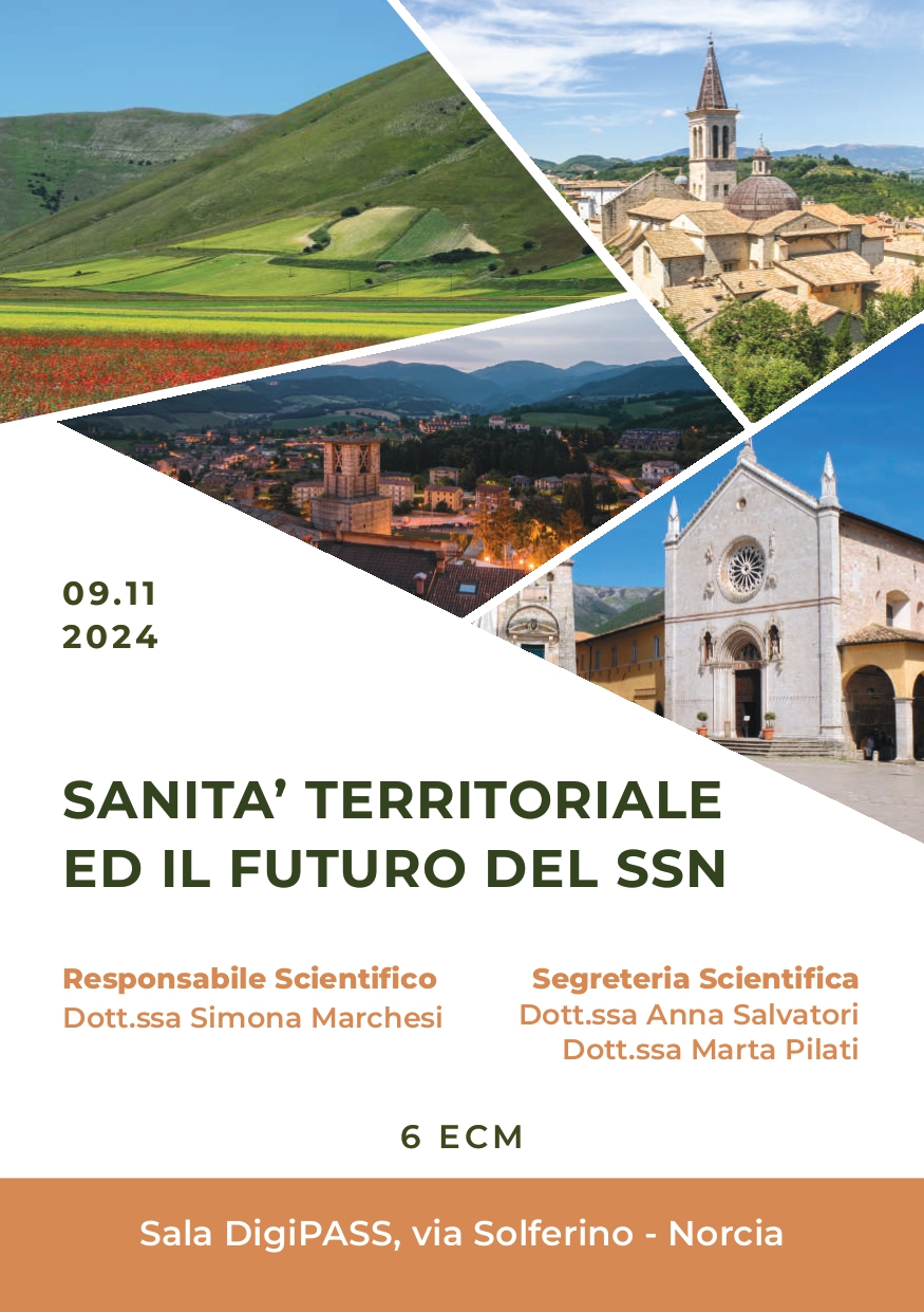 SANITA’ TERRITORIALE ED IL FUTURO DEL SSN - Norcia, 9 novembre 2024